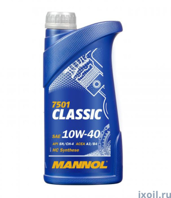 Масло MANNOL CLASSIC SAE 10W/40 (1л.) п/синт. MN7501-1