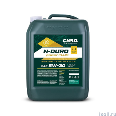 Масло моторное CNRG N-Duro Power Plus 5W-30 CI-4, 20л.(синтетика)