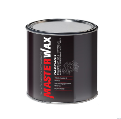 Мастика полимерно-битумная Бастион MasterWax 1 кг. (ж/б)