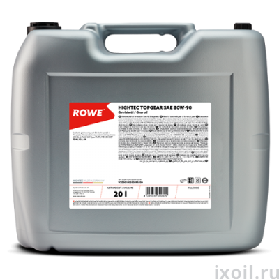 Масло ROWE HIGHTEC TOPGEAR SAE 80W-90 20л.
