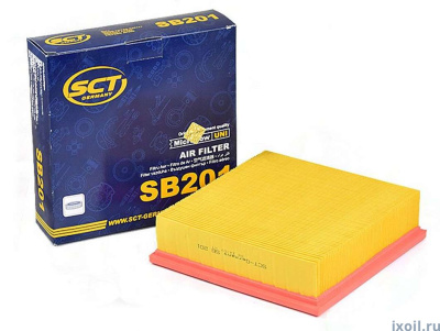 Фильтр воздушный SCT SB 201 C ВАЗ 2110, 2111, 2112, 2113, 2114, 2115, 2108, 2109, 2199,Priora,Granta