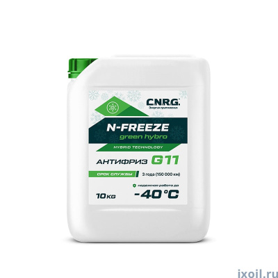 Антифриз C.N.R.G. Antifreeze Green Hybro (-40С) G11 (зеленый)  10 кг 