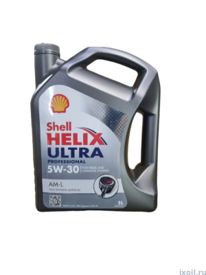 Масло Shell Helix ultra Pro AML 5W30 (5л) син