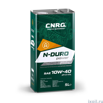 Масло моторное CNRG N-Duro Power 10w40 CI-4/SL 5л.(полусинтетика)