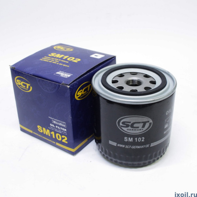 Фильтр масляный SCT SM 102 бол.(01-07) ВАЗ 2101, 2102, 2103, 2104, 2105, 2106, 2107, Нива, ОКА