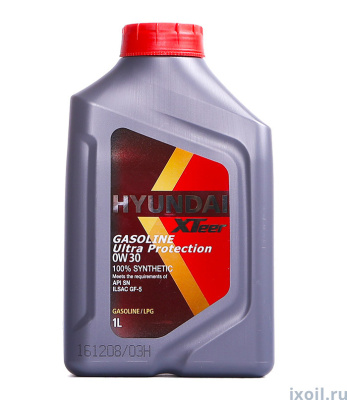 Масло Hyundai XTeer Gasoline Ultra Protection SN/SP 0W30 1л синт.