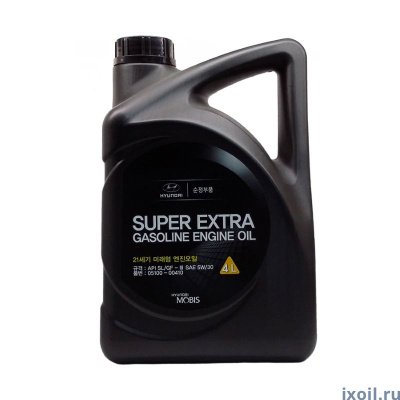 Масло Hyundai Super Extra Gasoline SAE 5W-30 SL/GF-3 4л
